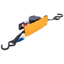 Automatik-Zurrgurt mit Aufrollfunktion und Polster, 3m, 25mm, schwarz