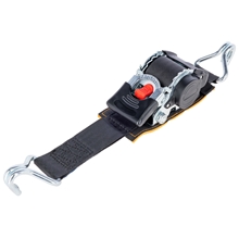 Automatik-Zurrgurt mit Aufrollfunktion und Polster, 3m, 50mm, schwarz