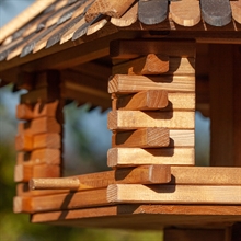 Riesengroßes VOSS.garden Vogelhaus "Herbstlaub" aus Holz (ohne Ständer)
