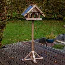 B-Ware: VOSS.garden "Herte" - hochwertiges Vogelhaus mit Standfuß