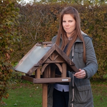 B-Ware: VOSS.garden "Sibo" - hochwertiges Vogelhaus mit Standfuß