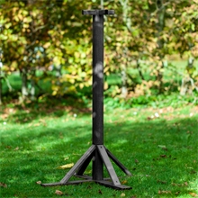 B-Ware: VOSS.garden Vogelhausständer "Massiv", schwarz - verstärkter Standfuß, 100cm