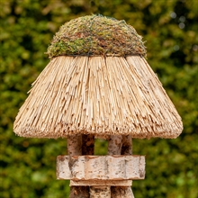 VOSS.garden Vogelhäuschen "Amrum" mit Reetdach - rund, Ø 45cm