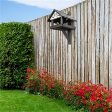 VOSS.garden „Morby“ - hochwertiges Vogelhaus zur Wandmontage, schwarz/weiß