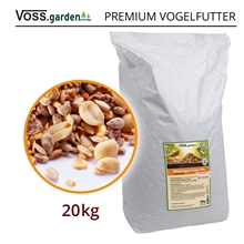 VOSS.garden Premium-Vogelfutter Power Mix für Wildvögel - schalenlos - 20kg Sack