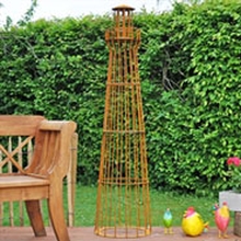 B-Ware: VOSS.garden Leuchtturm 180cm, Edelrost-Design
