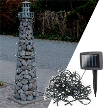 VOSS.garden Solar-Lichterkette "Storsol", Garten-Lichterkette 100 LEDs, 10m