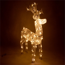 VOSS.garden LED Rentier Weihnachtsdeko-Figur 98cm, Outdoor Weihnachtsbeleuchtung