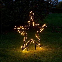 VOSS.garden LED Stern - LED-Gartenstecker Weihnachtsstern 77cm, Weihnachtsbeleuchtung