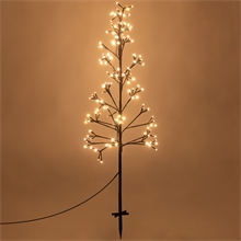 Lichterbaum mit Timer 1,2m, 160 LEDs warmweiß, für innen und außen