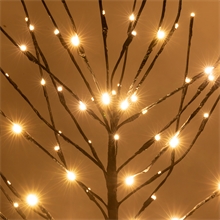 Lichterbaum mit Timer 1,2m, 100 LEDs warmweiß, für innen und außen