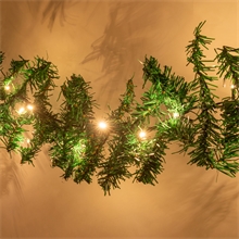 Weihnachtsgirlande mit Timer-Funktion 5m, 80 LEDs warmweiß