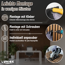 2x Finara Akustikpaneele Rosenholz, 119x59,5x2,1cm, Wandpaneele, Schallabsorber, Wandverkleidung