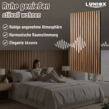 2x Finara Akustikpaneele Rosenholz, 119x59,5x2,1cm, Wandpaneele, Schallabsorber, Wandverkleidung