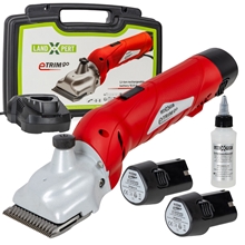 LandXpert eTRIM GO Pferdeschermaschine mit 2x Akku und Transportkoffer