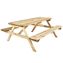 Picknickbank 180x170x75cm klappbar, Holzbank, Sitzgarnitur