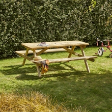 Picknickbank 180x170x75cm klappbar, Holzbank, Sitzgarnitur
