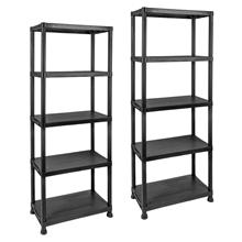 2x LandXpert Kunststoffregal mit 5 Ebenen 61x31x171cm