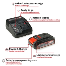 Einhell 18V 2,5Ah PXC Starter Kit Ladegerät mit Akku - für alle Power X-Change Geräte