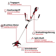 Einhell AGILLO Akku-Sense AGILLO 36/255 BL-SOLO, Freischneider