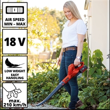 Einhell Akku-Laubbläser GC-CL 18 Li E-Solo, Power X-Change, 18 V - klein und handlich