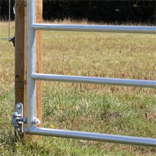 3x VOSS.farming Weidetor Weidezauntor, verzinkt, verstellbar 205 - 300 cm, 110 cm hoch