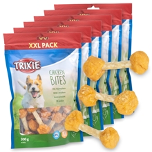 6x Trixie PREMIO Chicken Bites, Hundeleckerli mit Hähnchen, XXL-Pack 300g