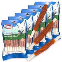 6x Denta Fun Chicken Chewing Rolls, 12 cm, 30 St./240 g