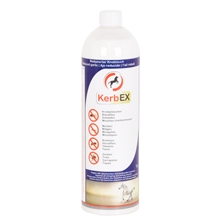 B-Ware: KerbEX blau, reduzierter Knoblauch - Insektenabwehrmittel für Pferde, 1 Liter
