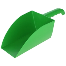 Kunststoff Futterschaufel grün, ca. 1000g Fassungsvermögen