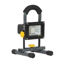 Akku LED-Arbeitsleuchte 10 Watt - Baustrahler, 700 Lumen, 3000K, IP65