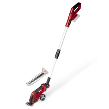 Einhell GE-CG 18/100 Li T-Solo Akku-Gras- und Strauchschere, Heckenschere mit Teleskopstiel, 18 V