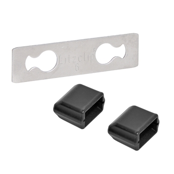 5x Seilverbinder "Litzclip®" für Weidezaunseil bis 6 mm (Edelstahl)