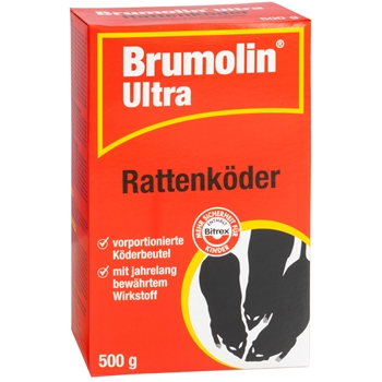 Brumolin Ultra "Rattenköder" 500g , Köderbeutel mit Getreide