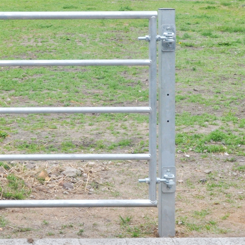 Metallpfosten für Weidetor 200cm Befestigungspfahl Torpfahl Befestigung Montage 