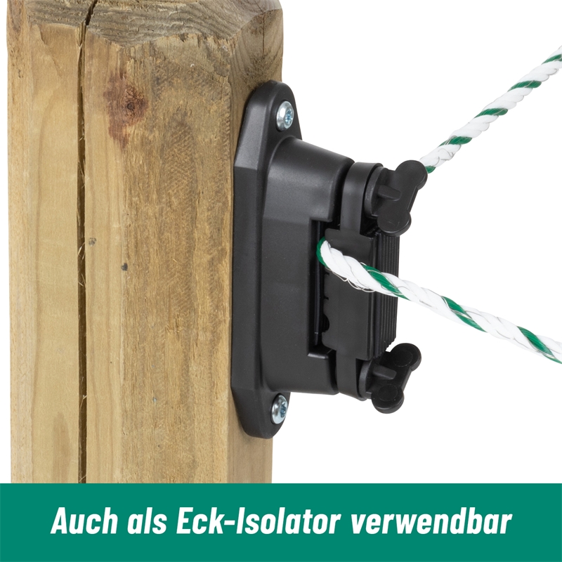 10x Streckenisolator Isolator Marder Katzen Waschbär Elektrozaun Weidezaun