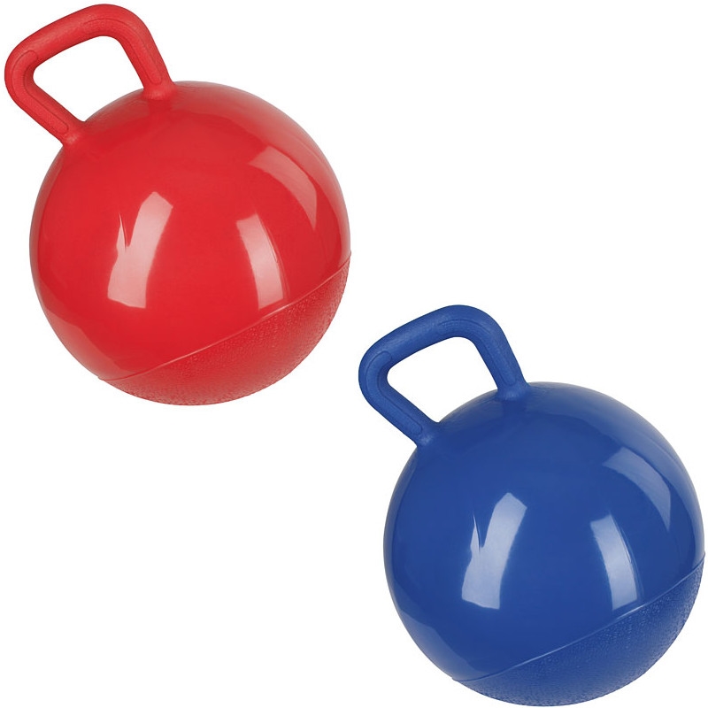 aufblasbar Pferdespielball rot oder blau Spielball für Pferde 