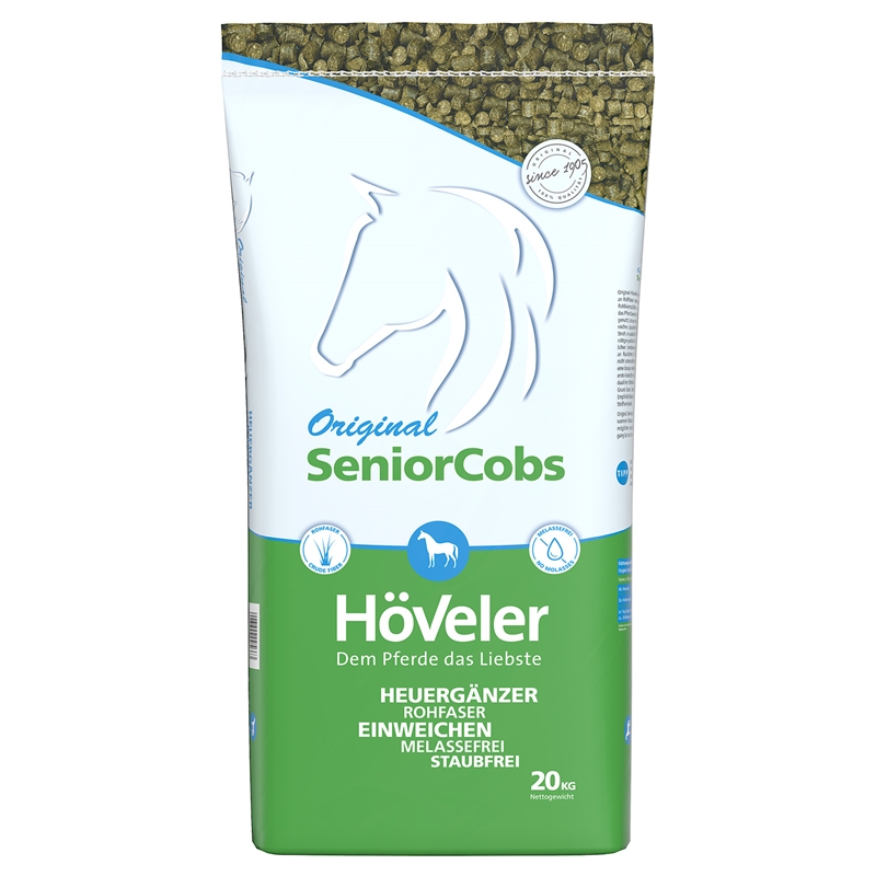 Höveler Senior-Cobs 20kg, Heuersatz, Raufutterersatz für alte Pferde