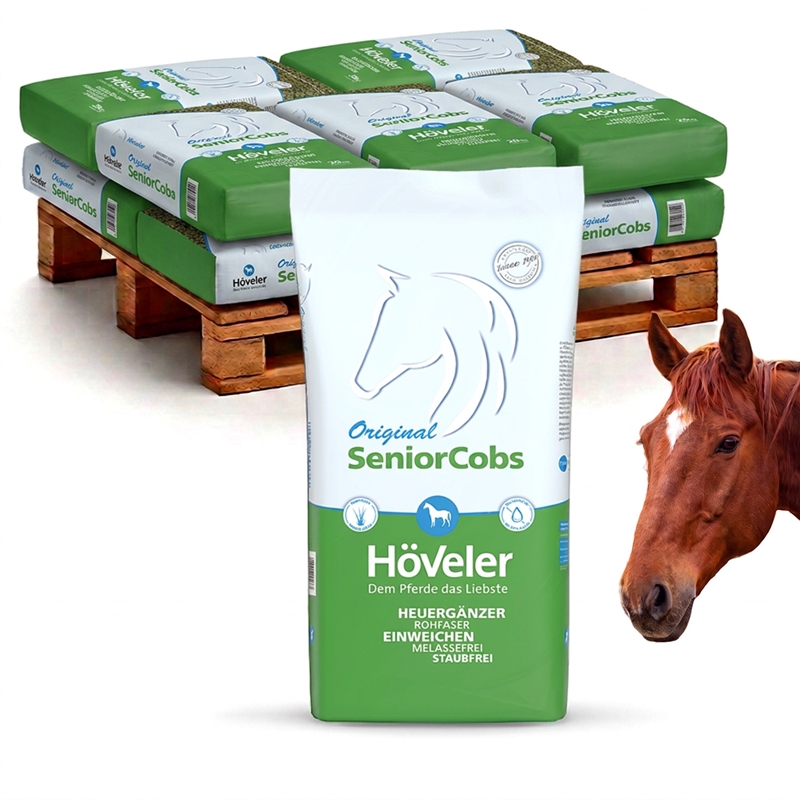Großansicht der Bildergalerie Höveler Senior-Cobs 12x20kg, Heuersatz, Raufutterersatz für alte Pferde