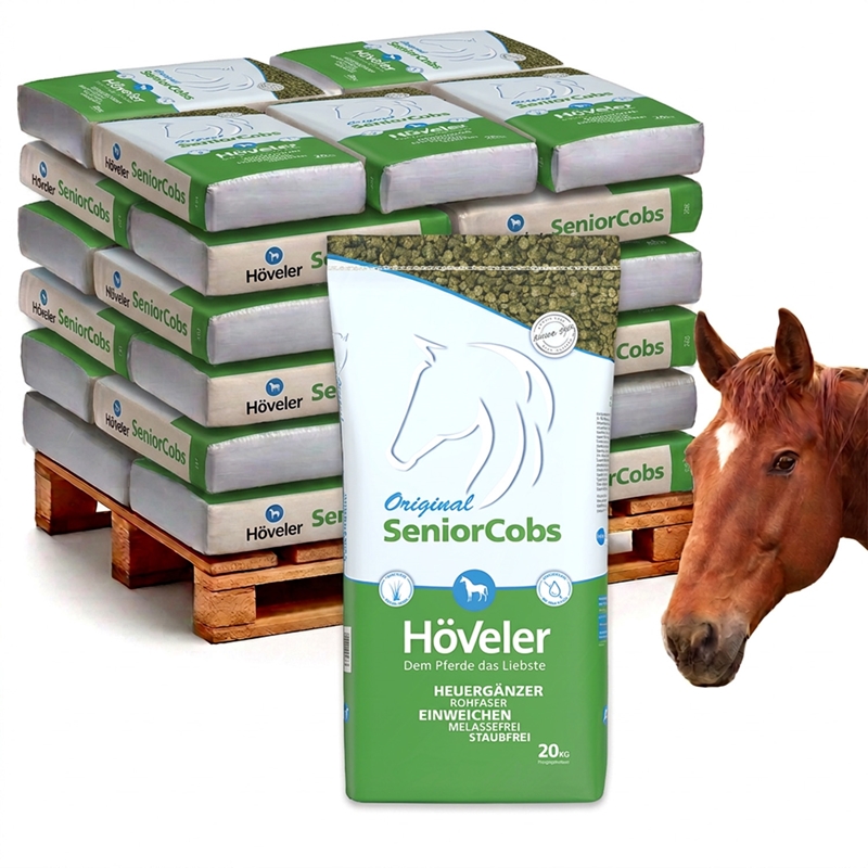 Großansicht der Bildergalerie Höveler Senior-Cobs 36x20kg, Heuersatz, Raufutterersatz für alte Pferde