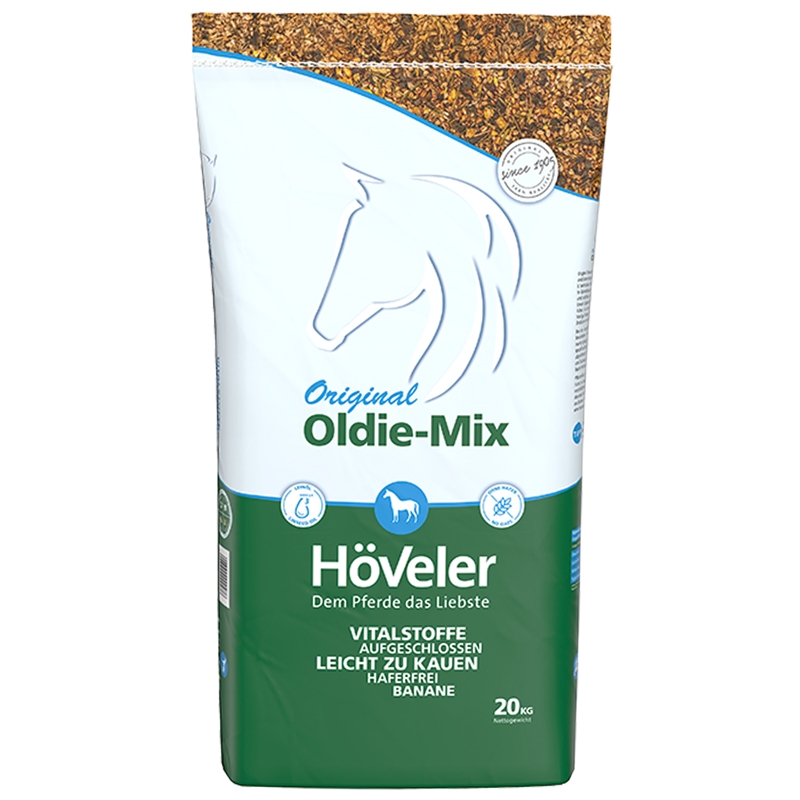 Höveler Oldie-Mix Seniormüsli 33x20kg, haferfrei, Pferdemüsli für Pferde