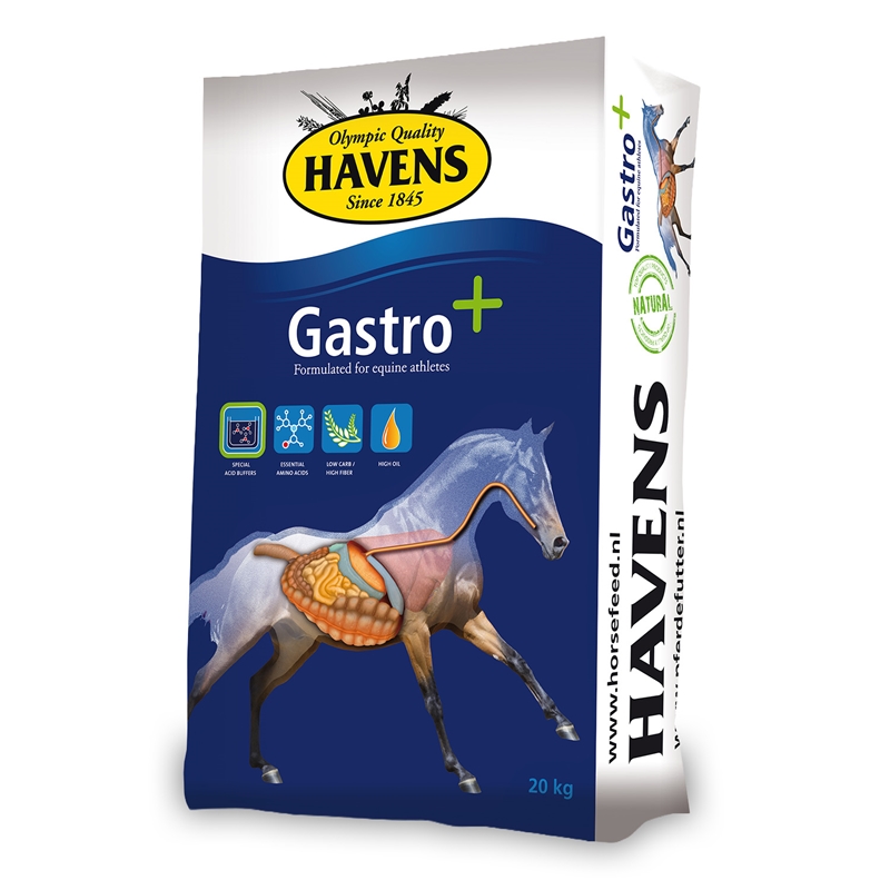 Großansicht der Bildergalerie HAVENS Gastro+ 40x20kg, Pellets mit Natriumbicarbonat für Pferde
