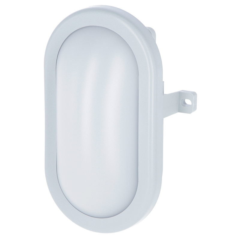 Großansicht der Bildergalerie LED Ovalleuchte 5,5W 16,9x11,5x7,6cm, 450lm, 6500K, Kellerleuchte, Garagenleuchte, IP54