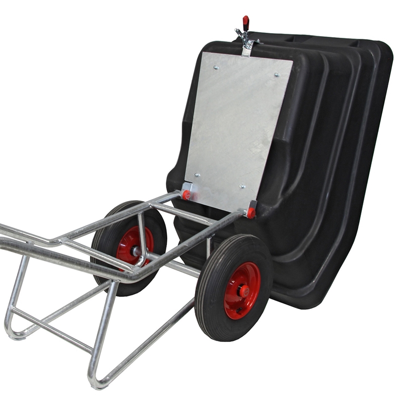 Großansicht der Bildergalerie GROWI® Compactkarre kippbar - 300 Liter, PE-Mulde, Transportkarre