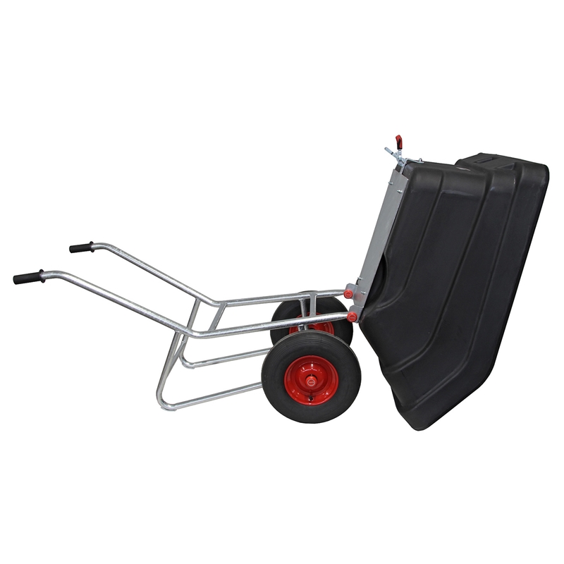 Großansicht der Bildergalerie GROWI® Compactkarre kippbar - 300 Liter, PE-Mulde, Transportkarre