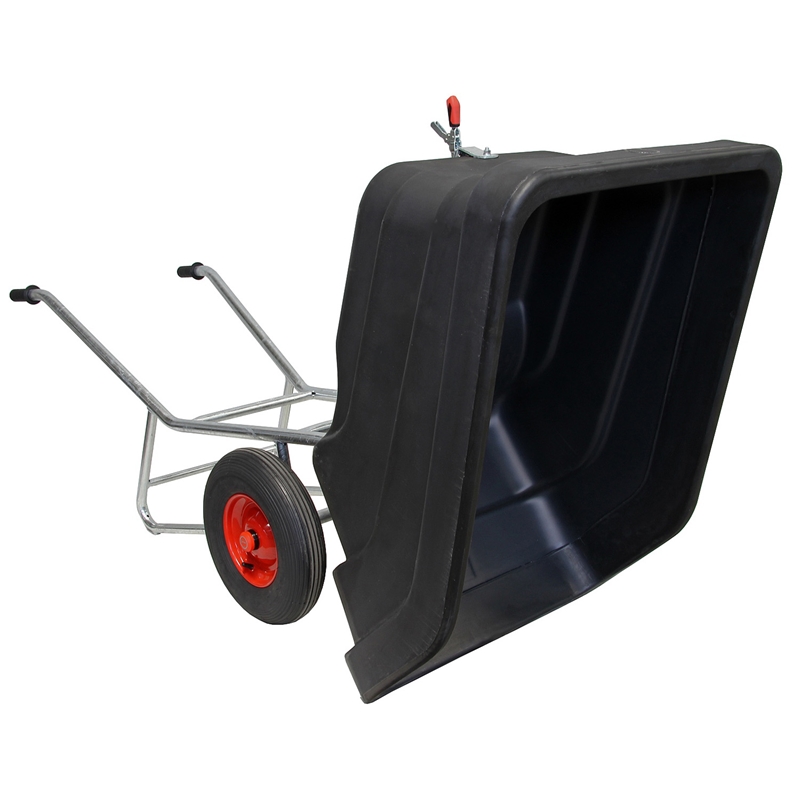 Großansicht der Bildergalerie GROWI® Compactkarre kippbar - 300 Liter, PE-Mulde, Transportkarre
