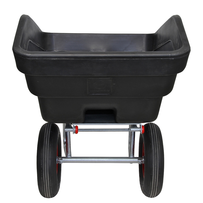 Großansicht der Bildergalerie GROWI® Compactkarre kippbar - 300 Liter, PE-Mulde, Transportkarre
