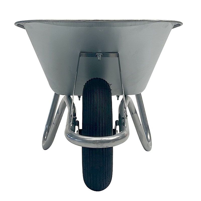 Großansicht der Bildergalerie GROWI® Compactkarre - 100 Liter, verzinkte Stahlmulde, Transportkarre