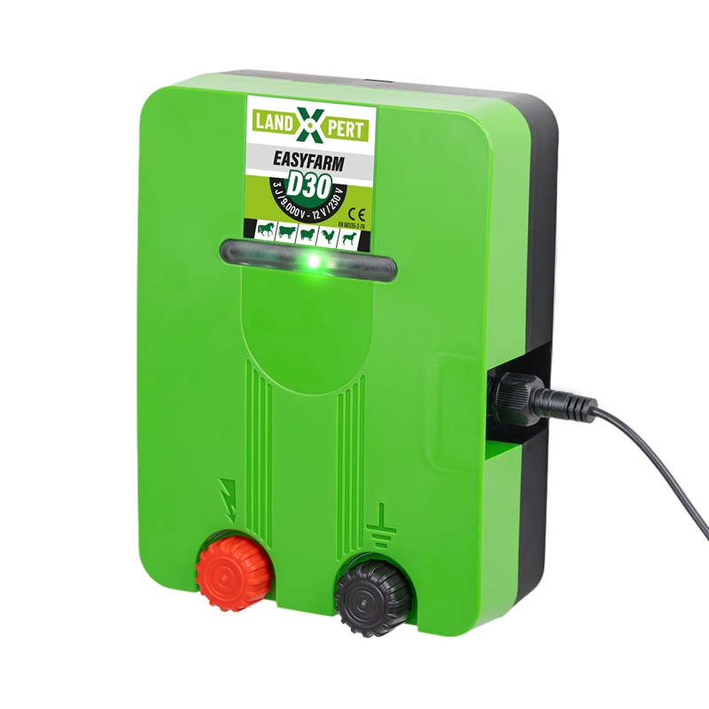 Großansicht der Bildergalerie LandXpert Weidezaungerät EasyFarm D30 für Weidetiere, Duo Weidezaungerät 12V-230V, 3 Joule