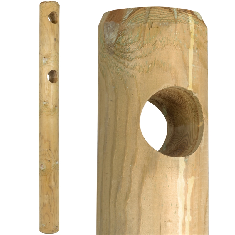 Octo Wood Holzpfahl 10cm x 200cm imprägniert Holzpfähle Weidezaunpfahl Pfosten 